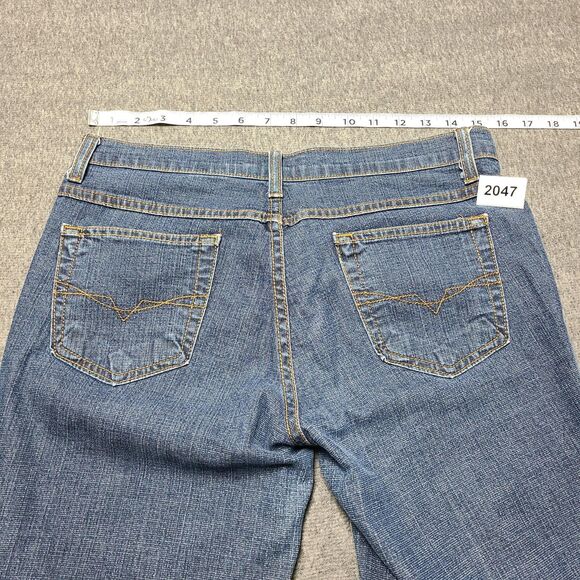 Encore Jeans Womens 11 Blue Flare Bootcut Denim Stretch Made USA Style 1282 Y2K - Picture 9 of 10